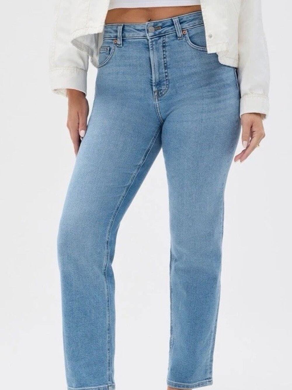 Fabletics Jeans High Rise Straight Womens Size 29 Short NWT